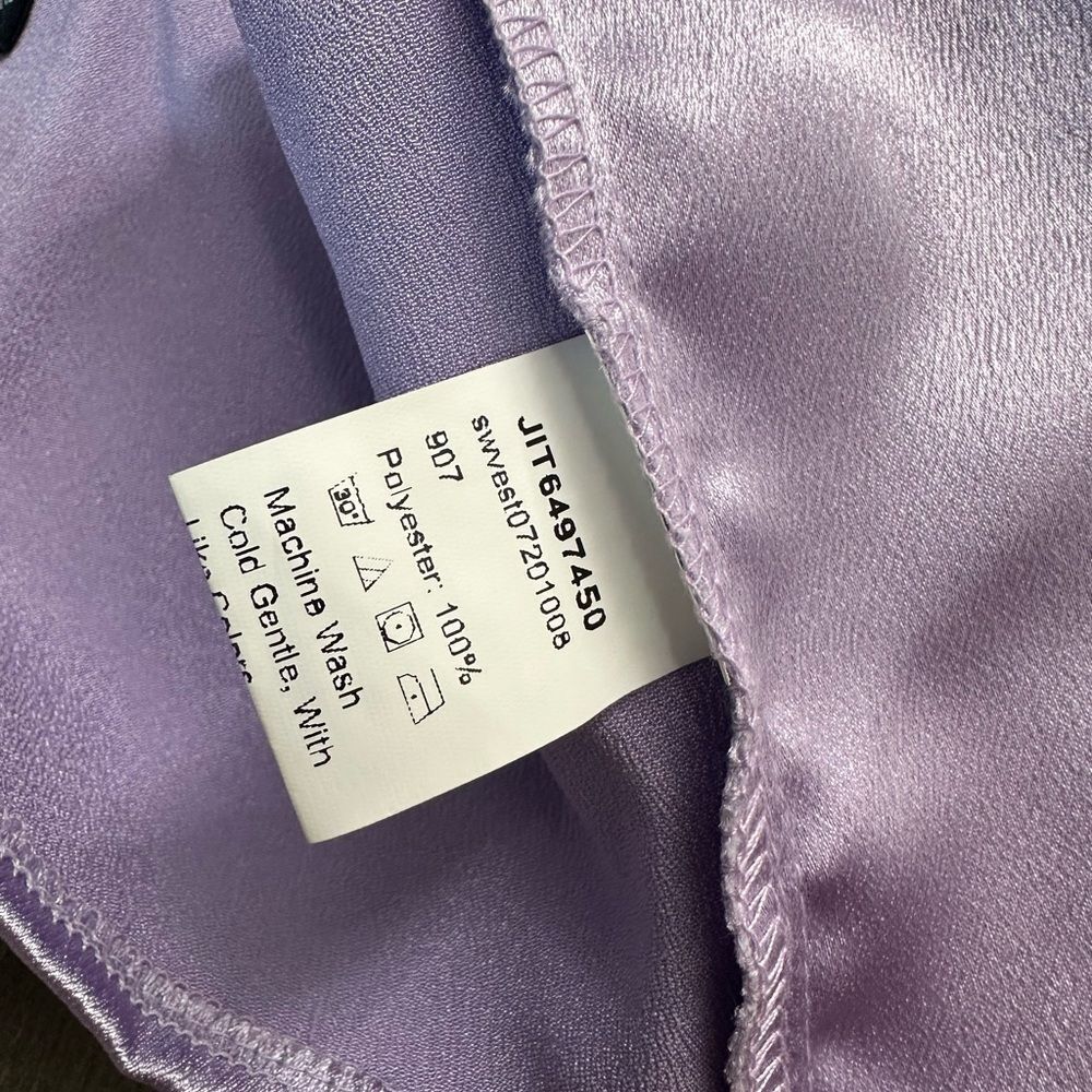 SHEIN Tie Shoulder Satin Bustier Corset Top Large - Picture 5 of 6